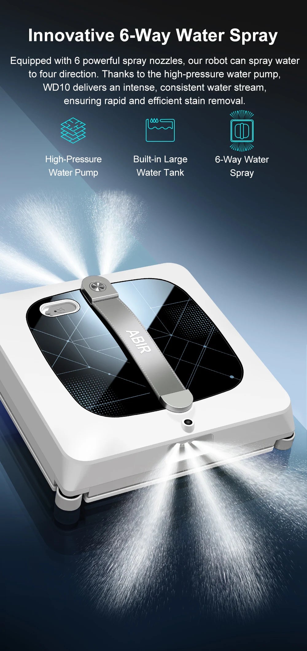The ABIR WD10 Robot Window Cleaner