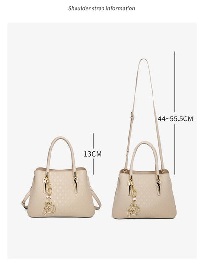 FOXER Luxury Genuine Leather Women's Shoulder Bag