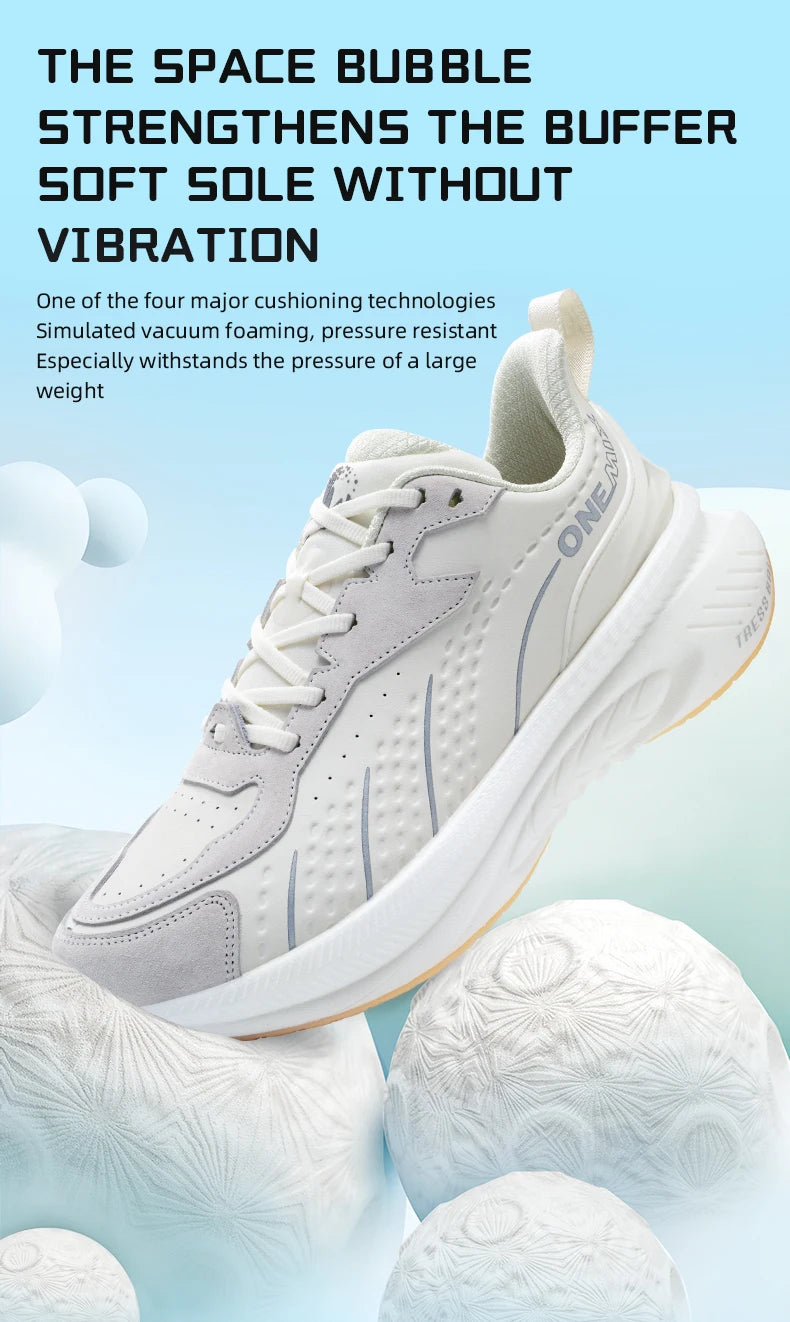 ONEMIX Black Leather Training Running Shoes