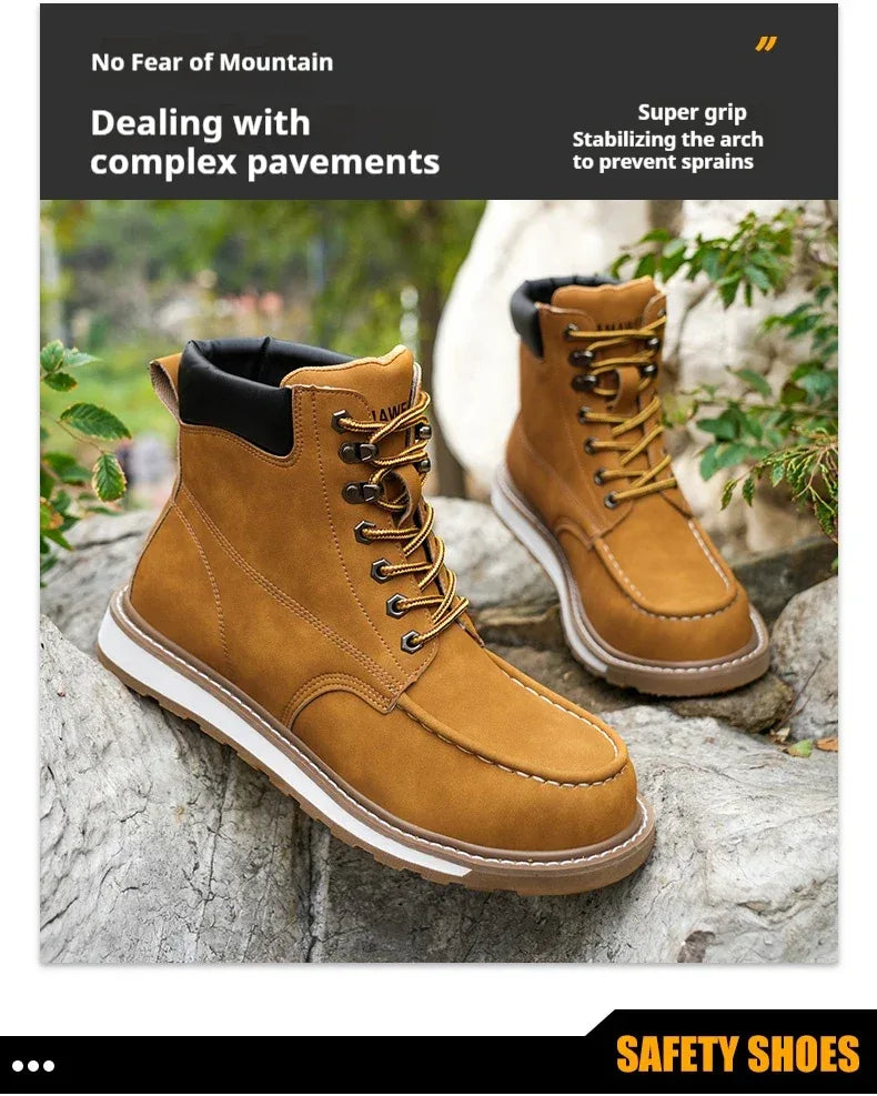 Men's High Top Safety Work Boots - ShopHub