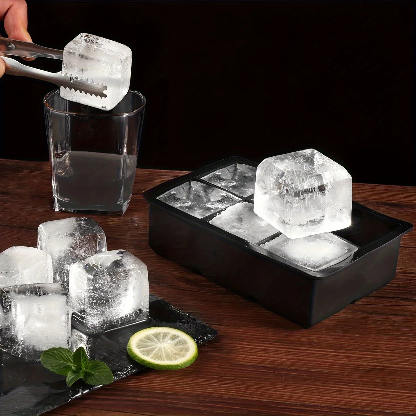 6-Cell Large Silicone Ice Cube Tray