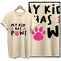 COOLMIND 100% Cotton Beige Cat Print Exclusive Graphic Women T Shirt Big Size Loose Cotton Cat Lover Women T Shirt Lovely Cat Te
