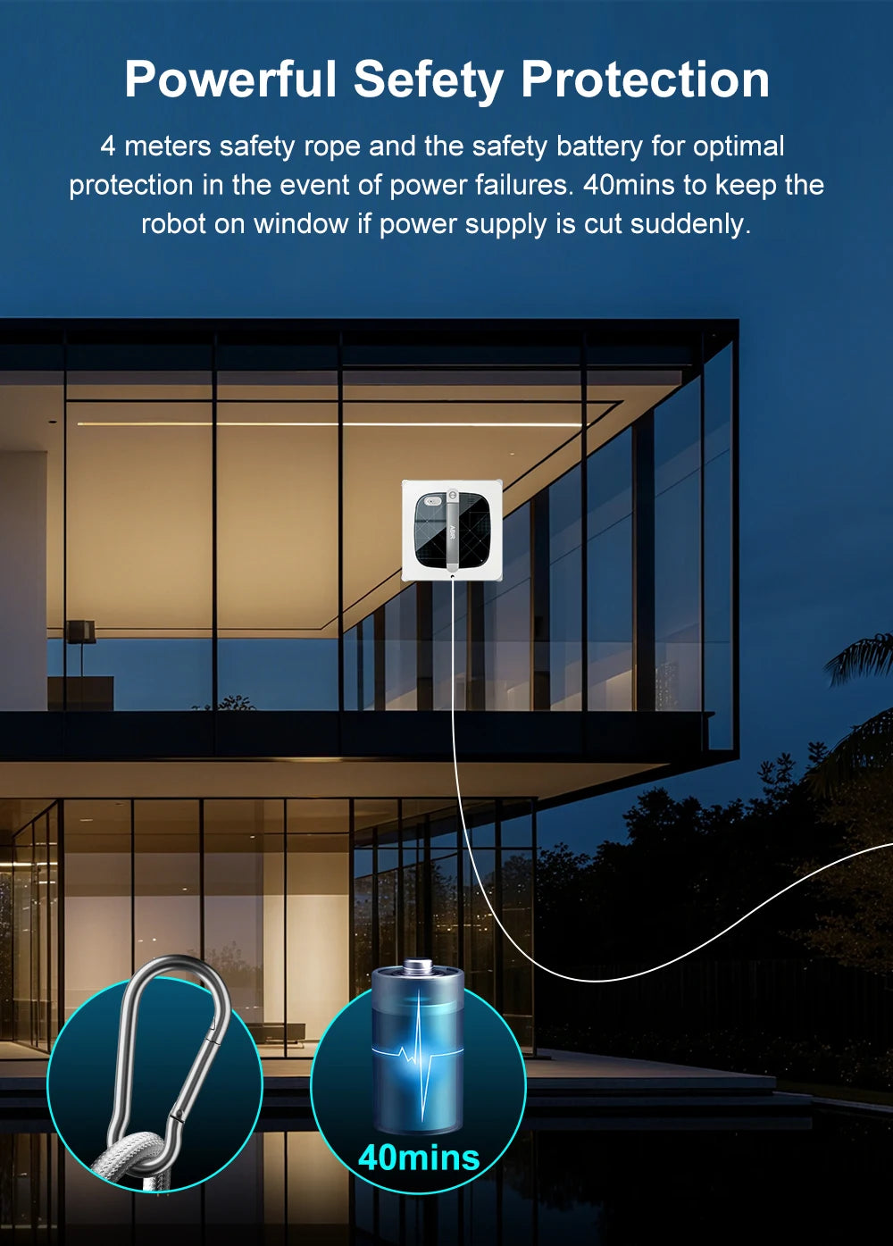 The ABIR WD10 Robot Window Cleaner