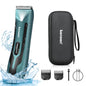Kensen S10 Electric Groin Hair Trimmer for Men - Waterproof Body Groomer with Replaceable Ceramic Blade