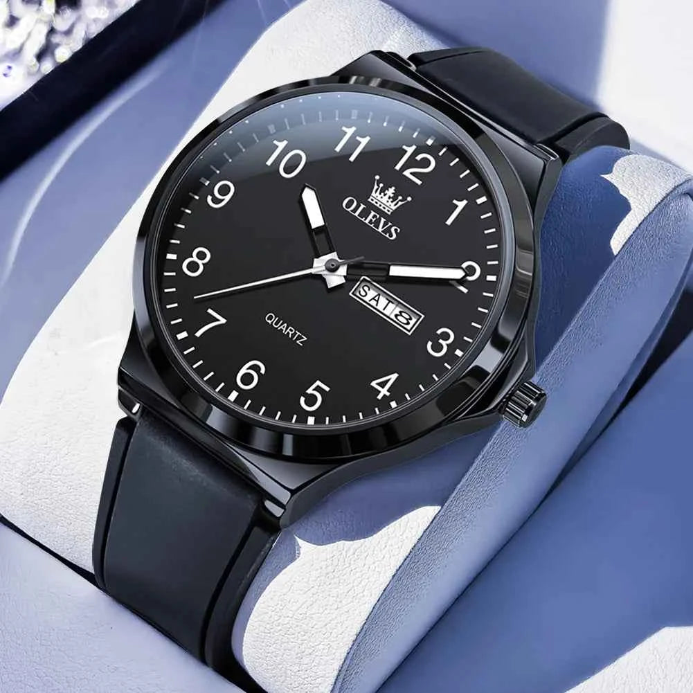 OLEVS 5647 Unisex Watch - Waterproof Casual Quartz Day Date Timepiece for Men and Women