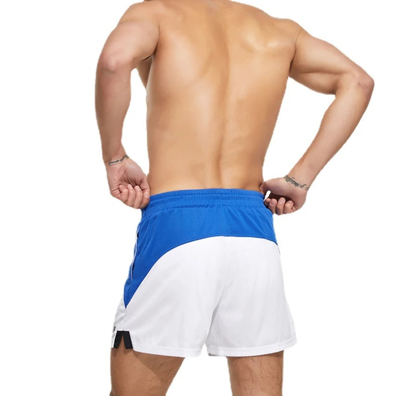 Quick-Dry Drawstring Sport Shorts with Mesh Liner