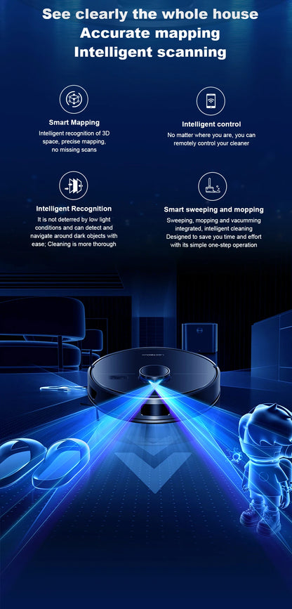 Liectroux M70 Pro Robot Vacuum Cleaner & Mop
