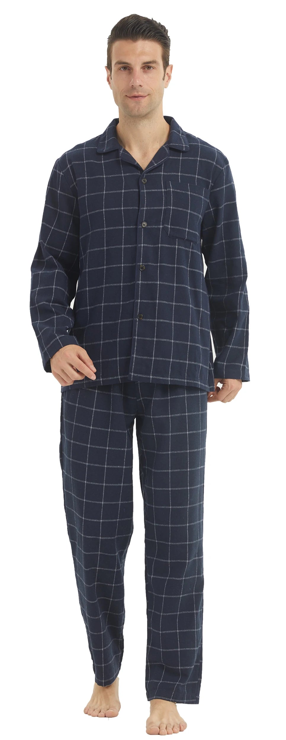 Cozy Mens Flannel Pyjama Sets - Your Ultimate Cotton Plaid Sleepwear