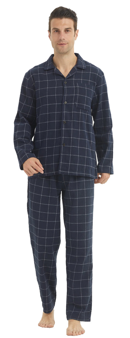 Cozy Mens Flannel Pyjama Sets - Your Ultimate Cotton Plaid Sleepwear