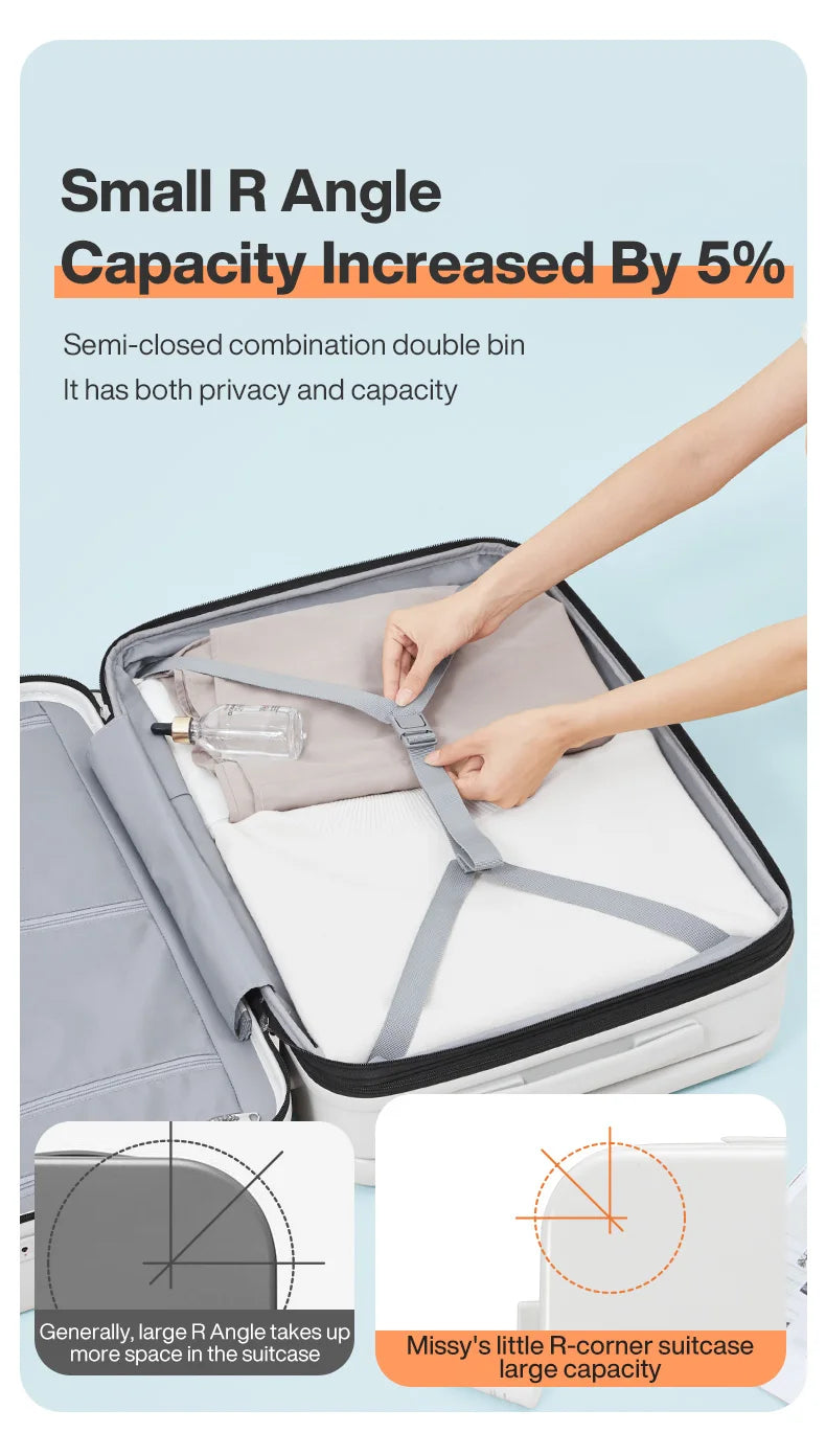 Mixi Expandable Carry-On Suitcase 20" - 24"
