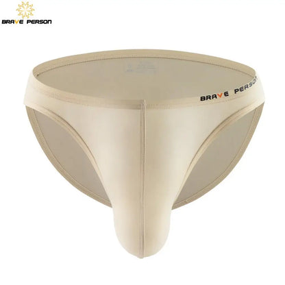 BRAVE PERSON Sexy Men's Underwear Big Penis Pouch Briefs Bikini Nylon Underpants
