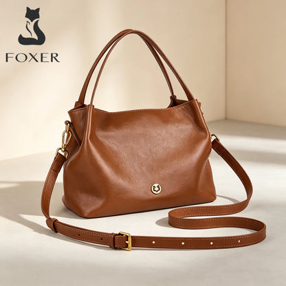 FOXER Genuine Leather Shoulder Bag