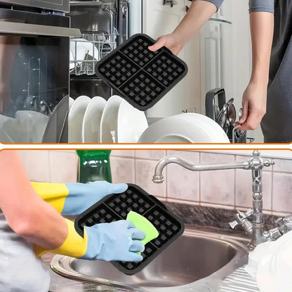 Square Waffle Mold, Non-Stick Baking Pan for Air Fryer