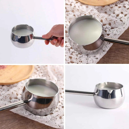 304 Stainless Steel Sauce Spoons with Long Handle - Food-Grade Kitchen Utensils for Oil, Seasoning & Baking, Dishwasher Safe