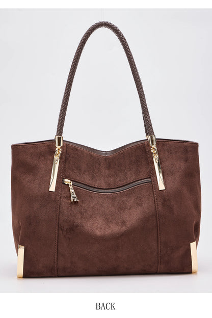 FOXER Vintage Suede Shoulder Bag
