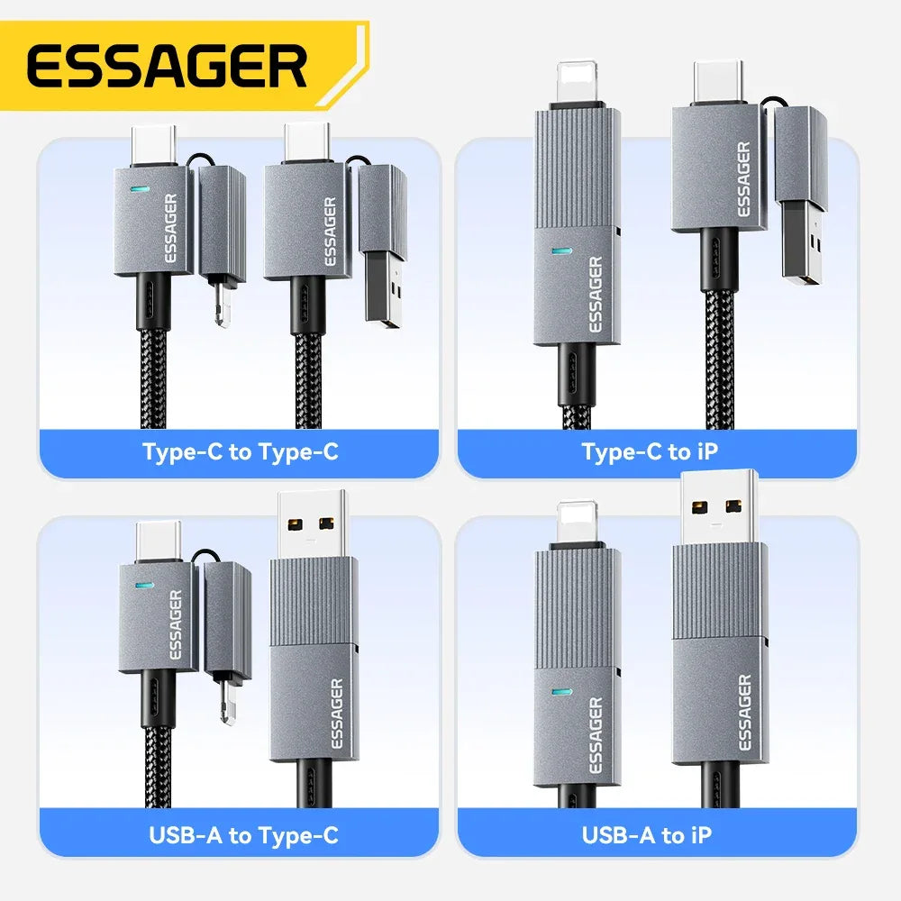 Essager 240W 4-in-1 Fast Charging Cable - ShopHub