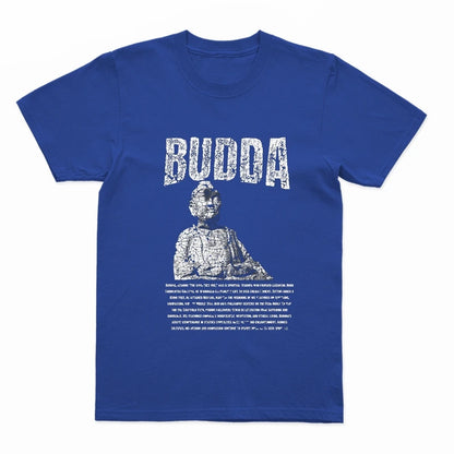 COOLMIND U0003 Buddha Statue Graphic Cotton Tee