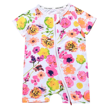 Kids Tales Sunshine Stories Cotton-Blend Printed Romper