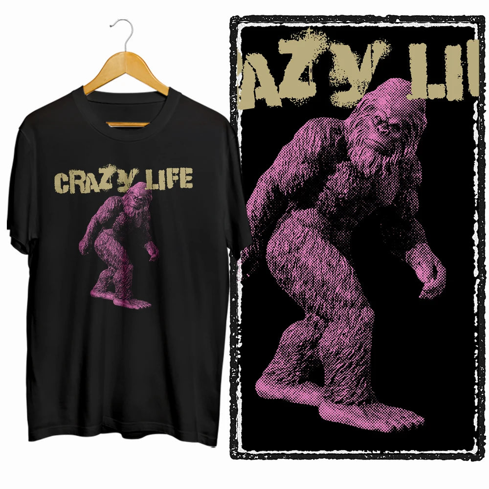 Coolmind Crazy Life Unisex Cotton Graphic Tee