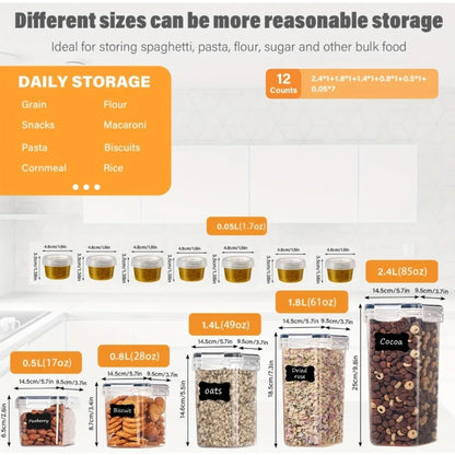12-Piece Food Storage Containers with Lids