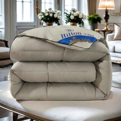 Hilton Hotel down Feather Comforter Thick Warm Home Use Spring Autumn Bedding Universal Dormitory Single Double Core Fiber