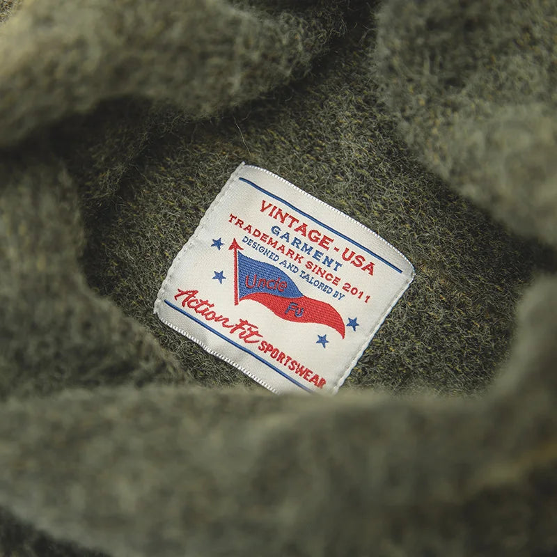 MADEN Patch-Detail Turtleneck Sweater