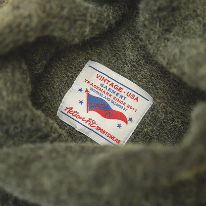 MADEN Patch-Detail Turtleneck Sweater
