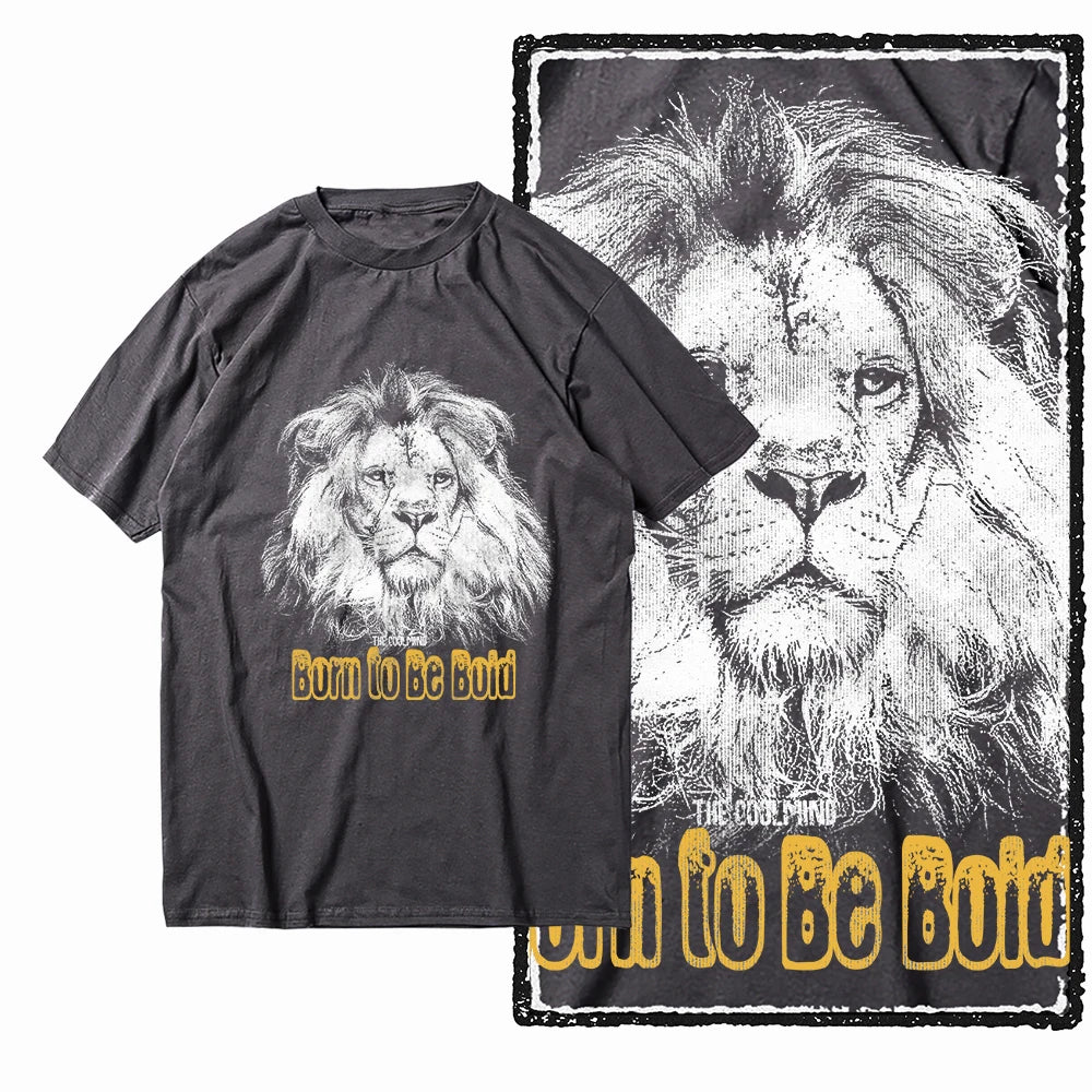 COOLMIND MAV Lion Graphic Cotton Tee