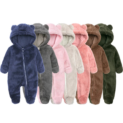 Kids Tales Little Cuddle Hooded Zip Baby Romper