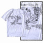 COOLMIND Z1149 Space Station Graphic Cotton Tee