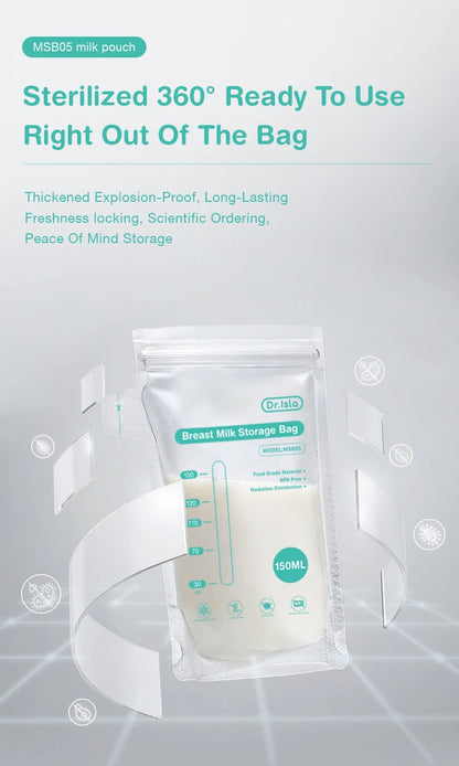 Dr.Isla 150ml Breast Milk Storage Bags