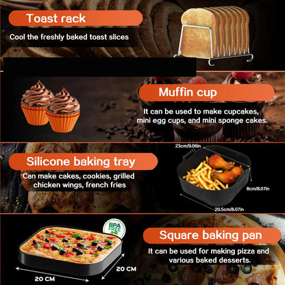 Air Fryer Accessories For Cosori 5.5L, Cecotec 6L, 6.5L, Ninja 6.2L