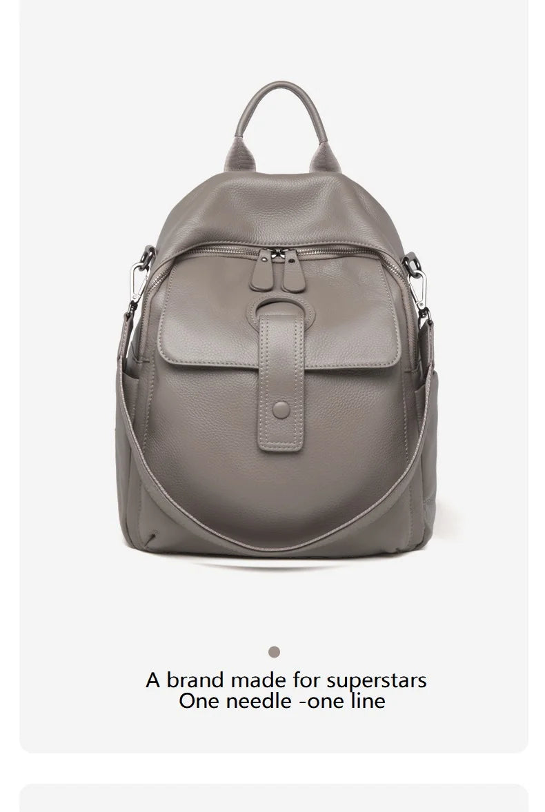 HOT ZOOLER Full Skin 100% Genuine Leather Backpack Women's Bag Classic 2026 New Large Backpack Designer Business Need #SC1700