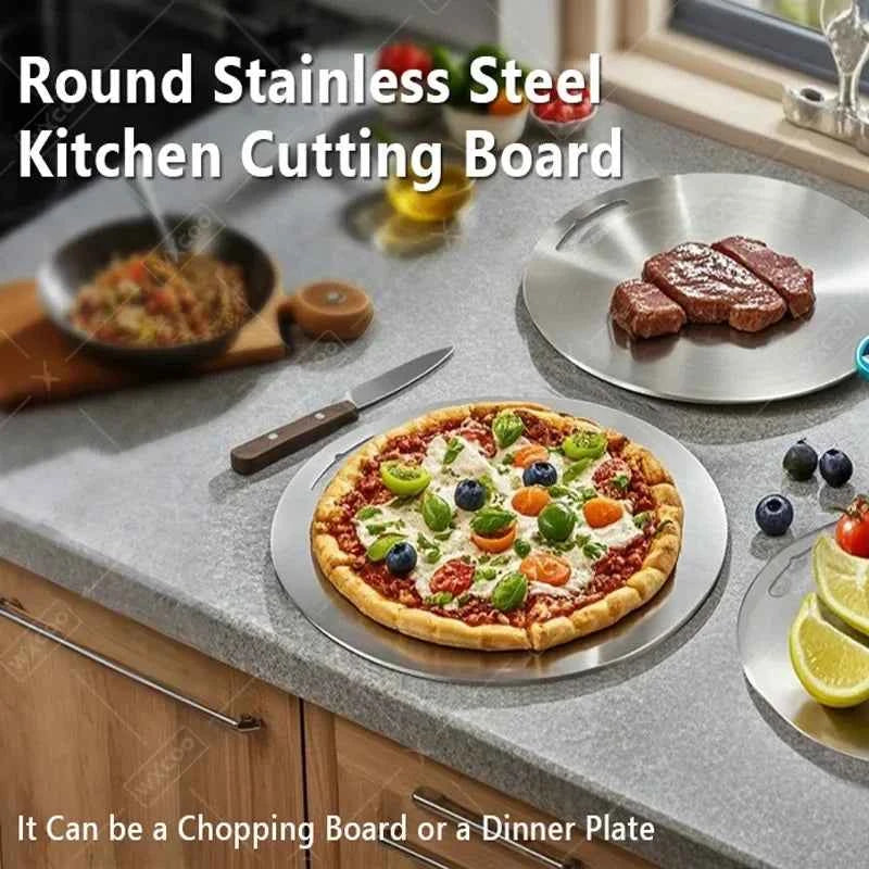3PC Double-Sided Stainless Steel Cutting Board