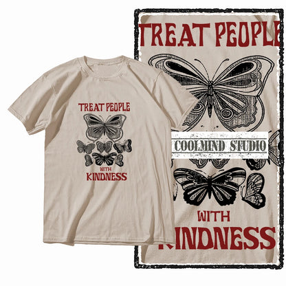 COOLMIND X0122 Free as a Butterfly Cotton Tee