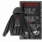 1984 Graphic Acid-Washed Black Streetwear Hoodie