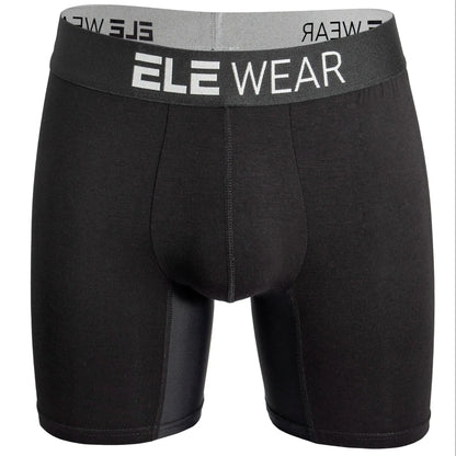 Men's Bamboo Boxer Briefs for Men - Long Sports Underwear, Moisture-Wicking