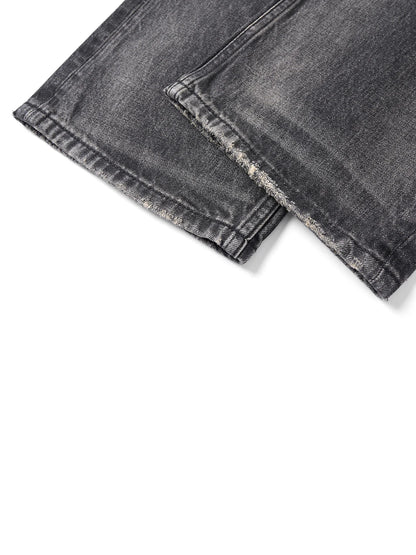 SIMWOOD High Standard 2026 Autumn New 13.5oz Loose Relax Washed Jeans Men Patched Denim Vintage Distressed Streetwear Pants