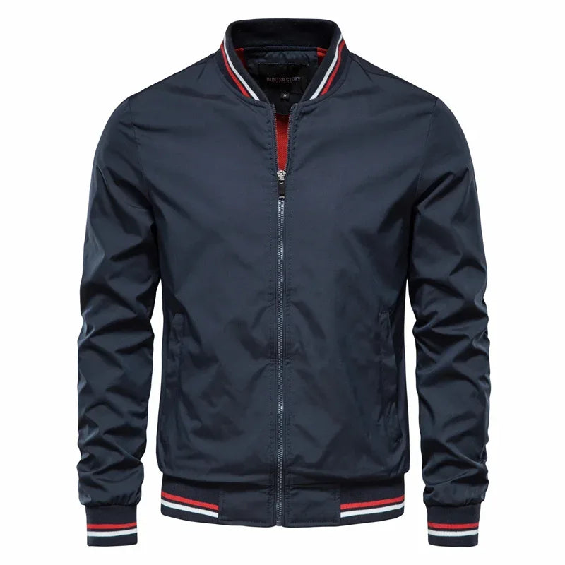 AIOPESON Solid Colour Bomber Jackets - ShopHub
