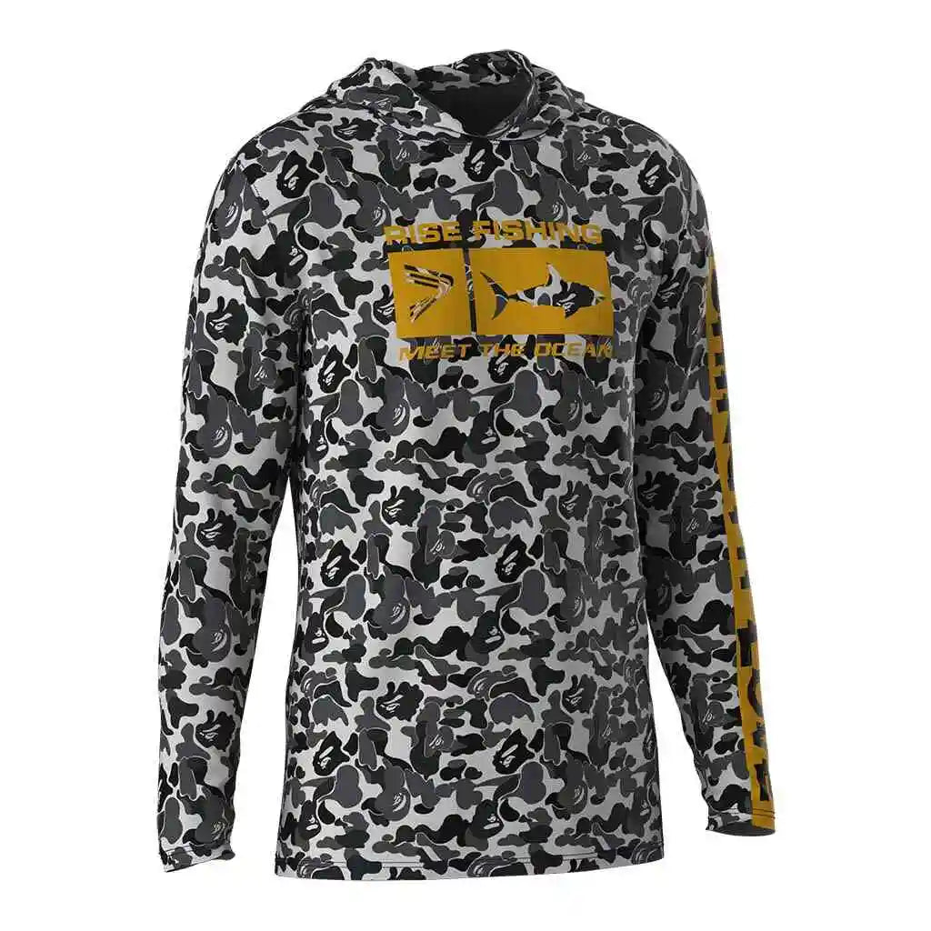 Snake Skin Fishing Shirt 3D Printed Moisture Absorbing Knitted Hooded Outdoor UV Protection Plus Size for Men