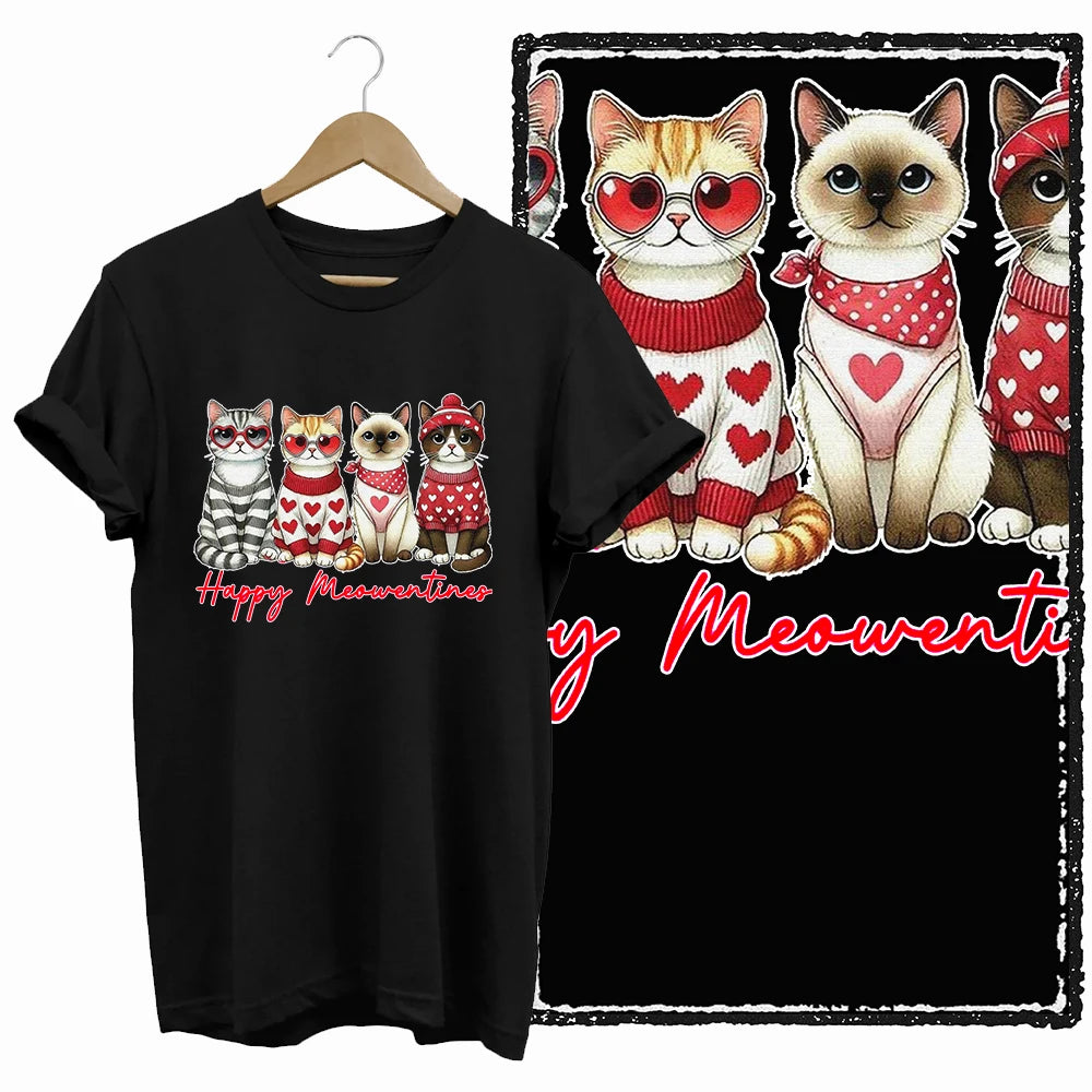 COOLMIND Black Cat Graphic T-Shirt | Women's 50-Design