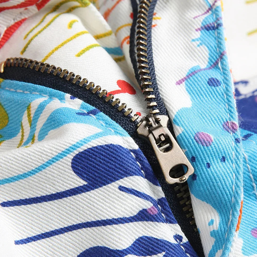 Men's Fancy Colour Painted Shorts - ShopHub