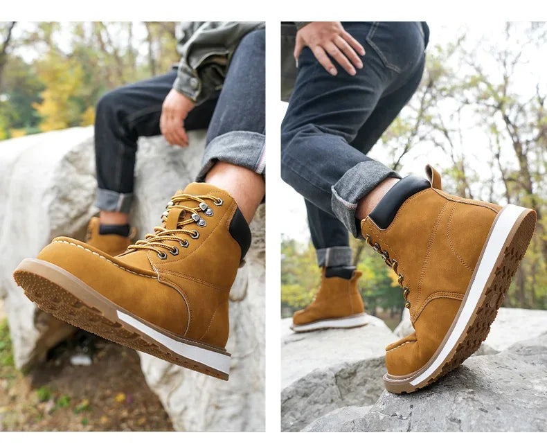 Men's High Top Safety Work Boots - ShopHub