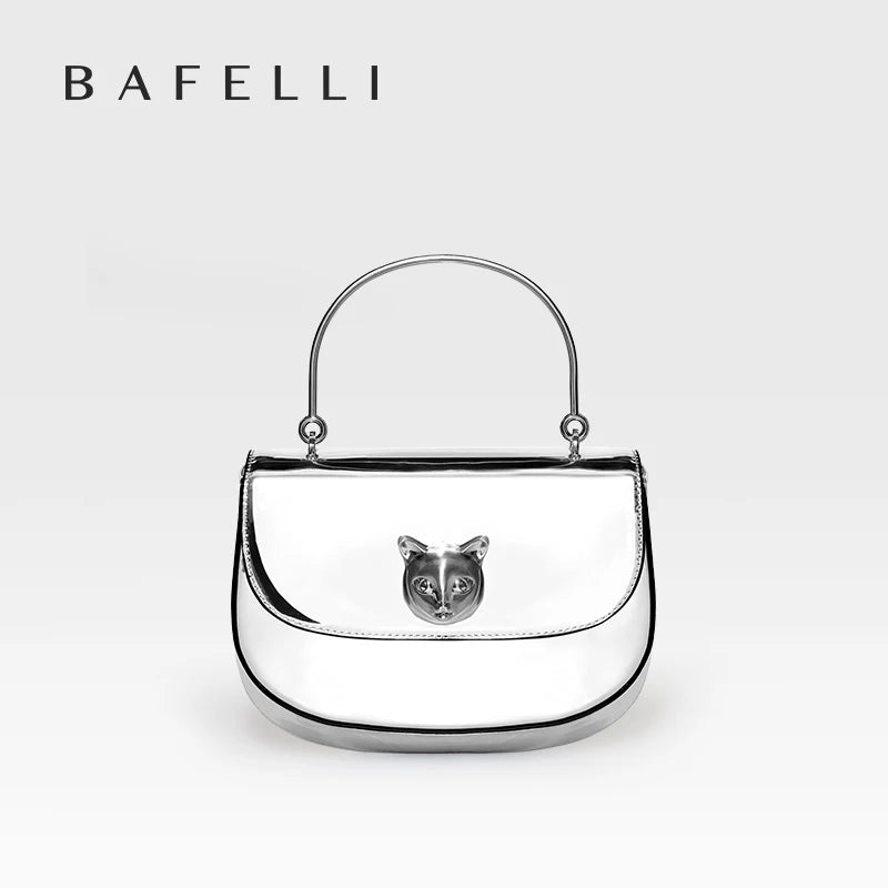 BAFELLI 2026 NEW WOMEN'S HANDBAG CAT EVENING PURSE LUXURY BRAND DESIGNER STYLE FASHION CASUAL CROSSBODAY LEATHER STYLISH