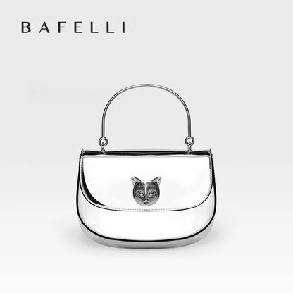 BAFELLI 2026 NEW WOMEN'S HANDBAG CAT EVENING PURSE LUXURY BRAND DESIGNER STYLE FASHION CASUAL CROSSBODAY LEATHER STYLISH