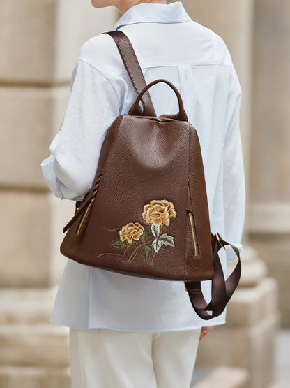 ZOOLER Handmade Cow Leather Backpack