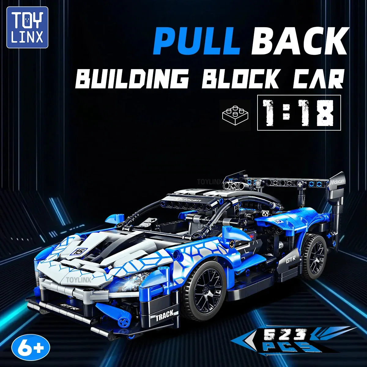 TOYLINX 1/18 Supercar Racing Building Block Set! - ShopHub