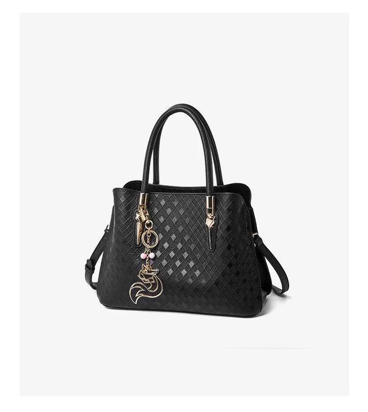 FOXER Luxury Genuine Leather Women's Shoulder Bag