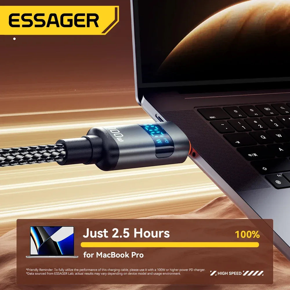 Essager 100W Type C to Type C Cable - ShopHub