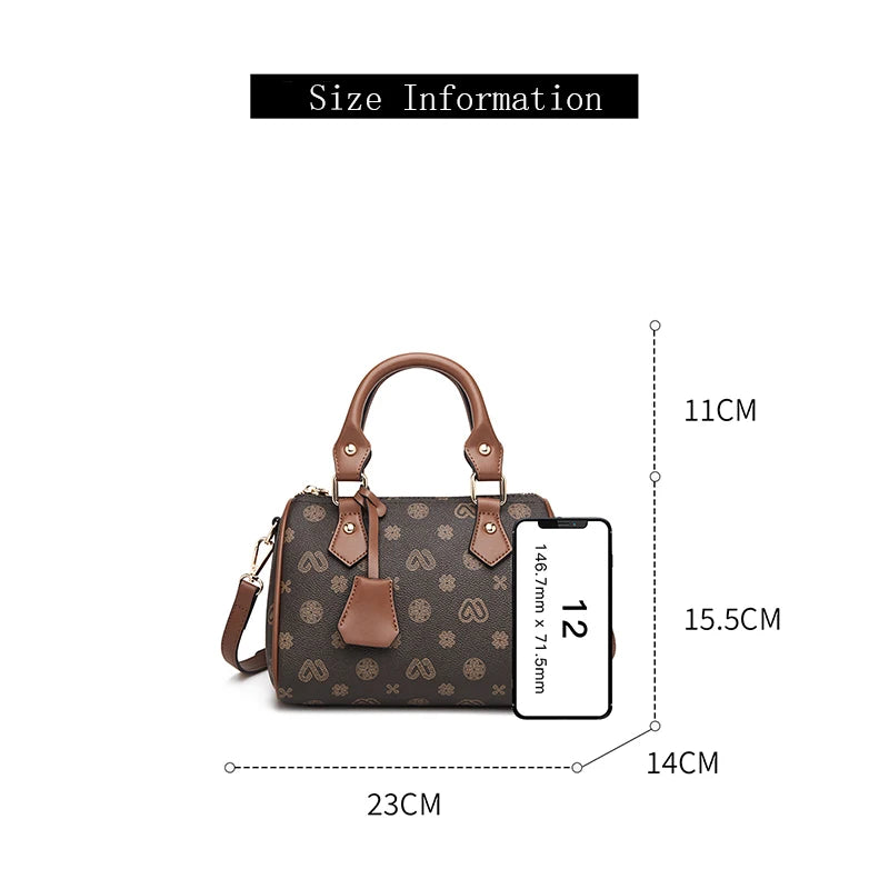 FOXER PVC Women's Vintage Boston Handbag